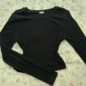 Garage Black Fitted Long Sleeve Bodysuit